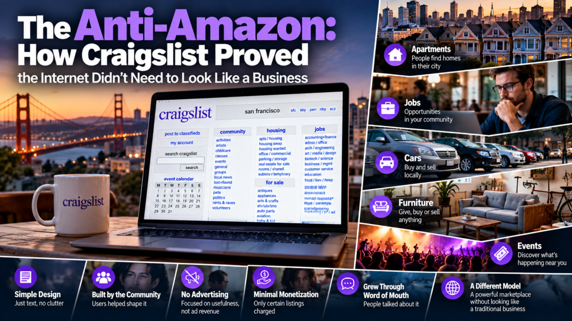 The Anti-Amazon: How Craigslist Proved the Internet Didn’t Need to Look Like a Business